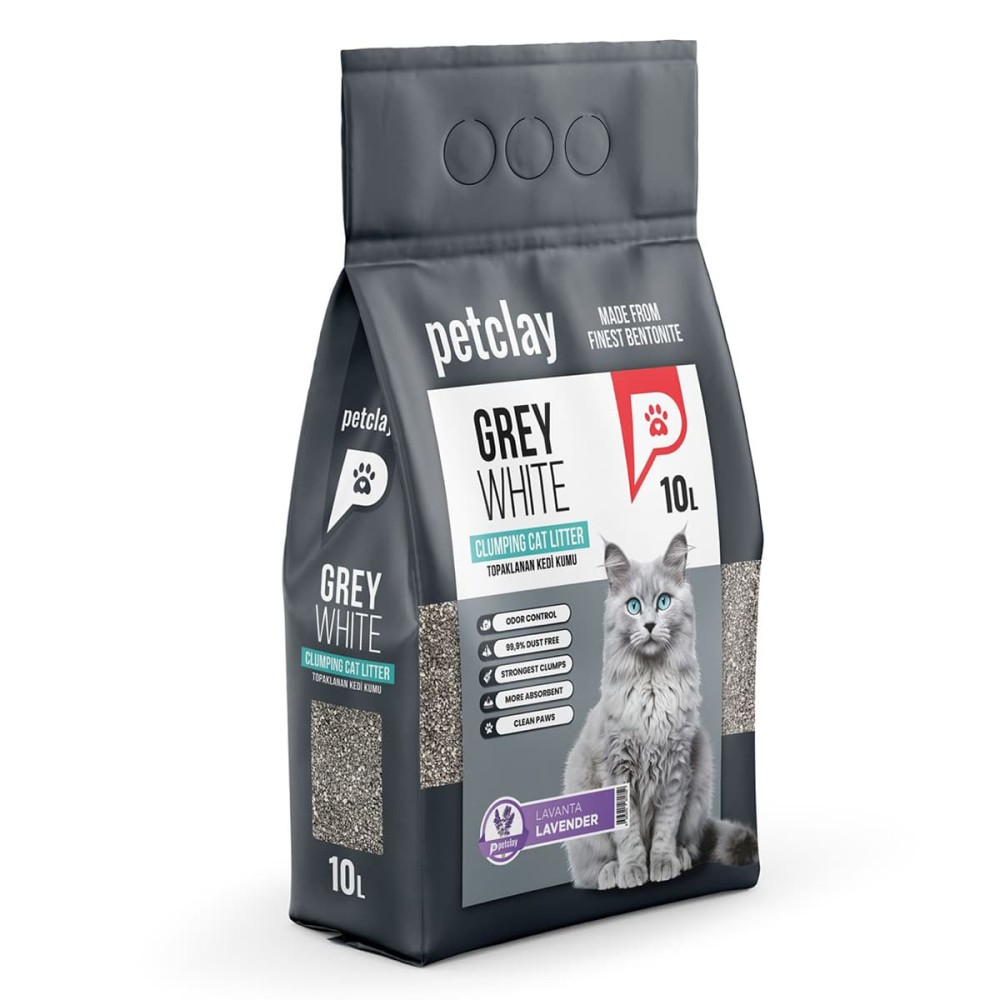 Petclay Άμμος Γάτας White Grey Lavender Cylinder 10lt