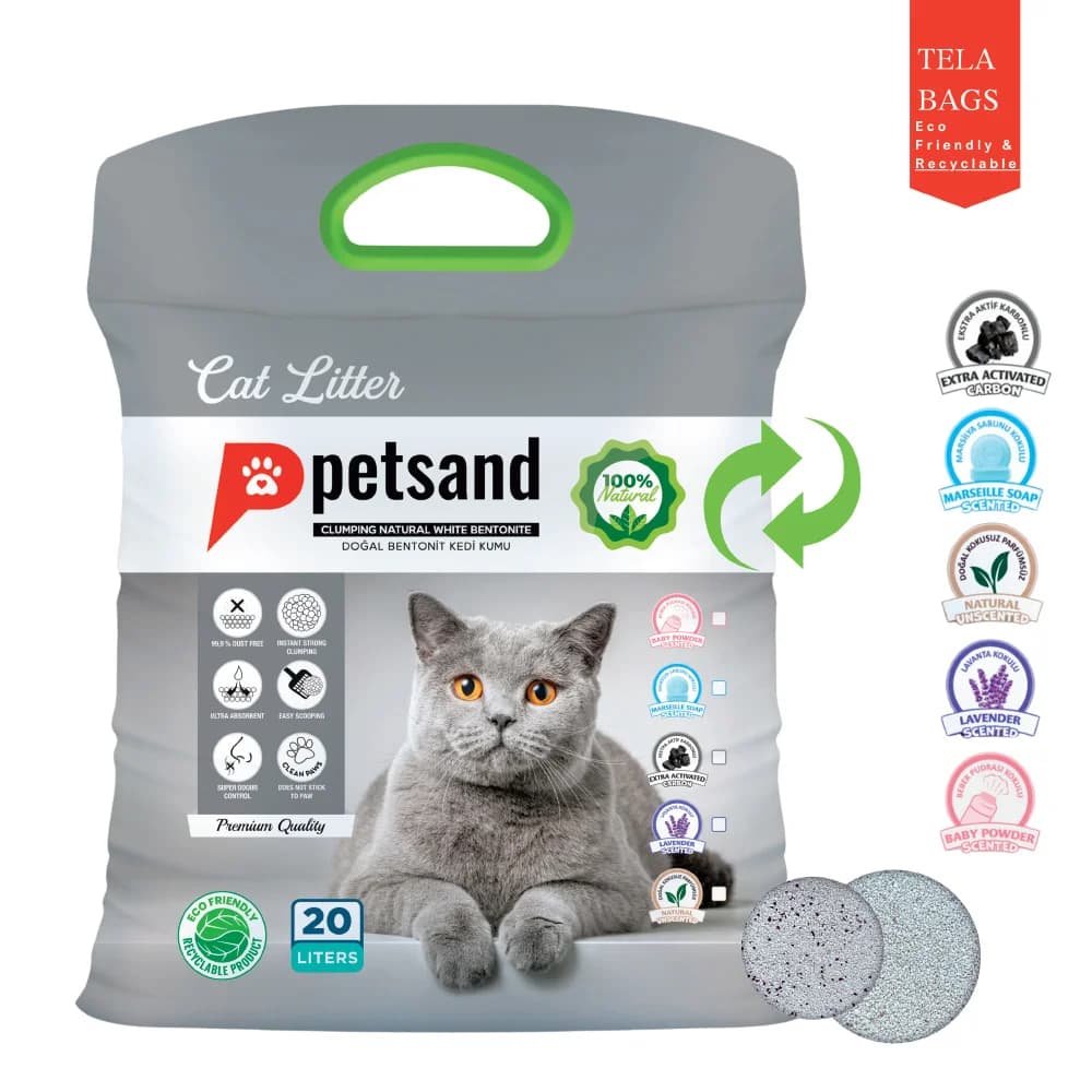 Petsand Άμμος Γάτας Marseille Soap Tela bag 20lt