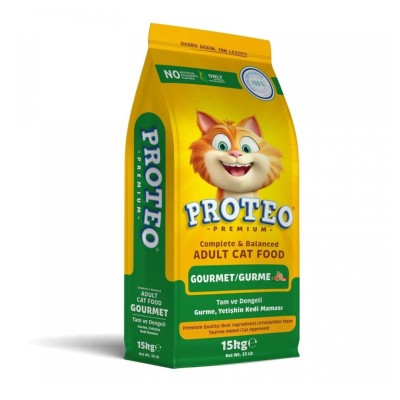 Proteo Premium 15kg Ξηρά Τροφή για Ενήλικες Γάτες Gourmet Proteo Premium 15kg Ξηρά Τροφή για Ενήλικες Γάτες Gourmet