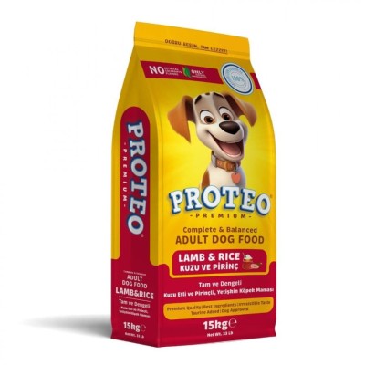 Proteo Premium 15kg Ξηρά Τροφή για Ενήλικους Σκύλους με Αρνί και Ρύζι Proteo Premium 15kg Ξηρά Τροφή για Ενήλικους Σκύλους με Αρνί και Ρύζι