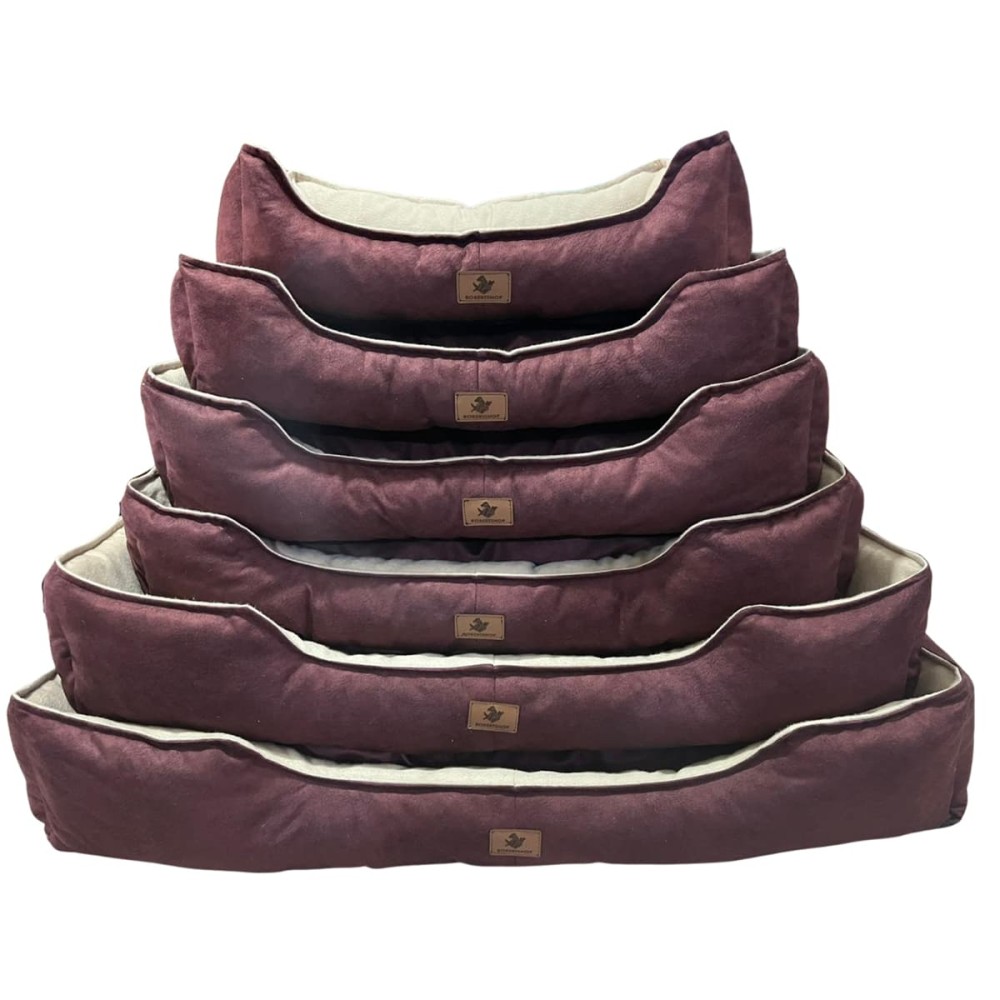 Robert Shop Collection Σετ Κρεβατιών Κατοικιδίων Μπορντό-Μπεζ 6τμχ