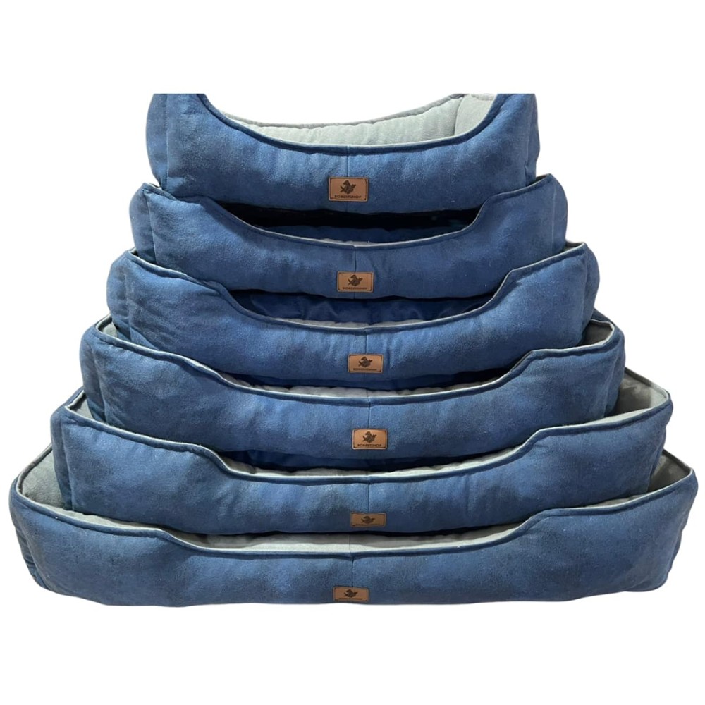 Robert Shop Collection Σετ Κρεβατιών Κατοικιδίων Μπλε-Γκρι 6τμχ