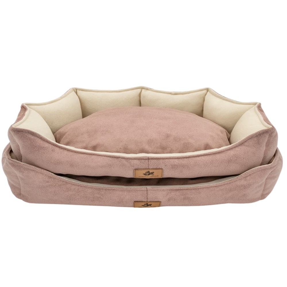 Robert Shop Collection Σετ Κρεβατιών Κατοικιδίων Αζαλέα Ροζ-Κρεμ 2τμχ