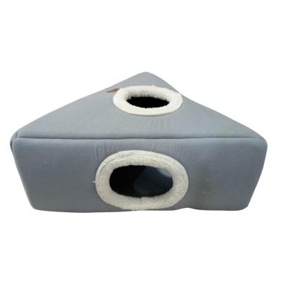 Robert Shop Collection Κρεβάτι Κατοικιδίων Τρίγωνο Φράουλα Γκρι Μπεζ