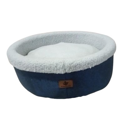 Robert Shop Collection Κρεβάτι Κατοικιδίων Στρογγυλό Μπλε-Γκρι