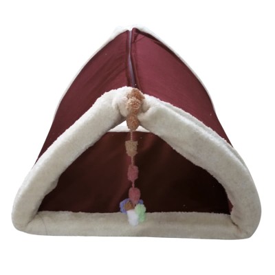 Robert Shop Collection Κρεβάτι Κατοικιδίων Τρίγωνο με Φερμουάρ Μπορντό