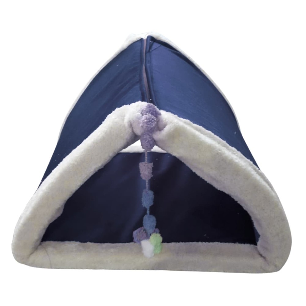 Robert Shop Collection Κρεβάτι Κατοικιδίων Τρίγωνο με Φερμουάρ Μπλε