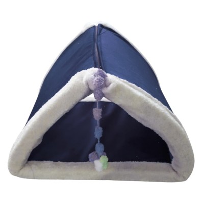 Robert Shop Collection Κρεβάτι Κατοικιδίων Τρίγωνο με Φερμουάρ Μπλε