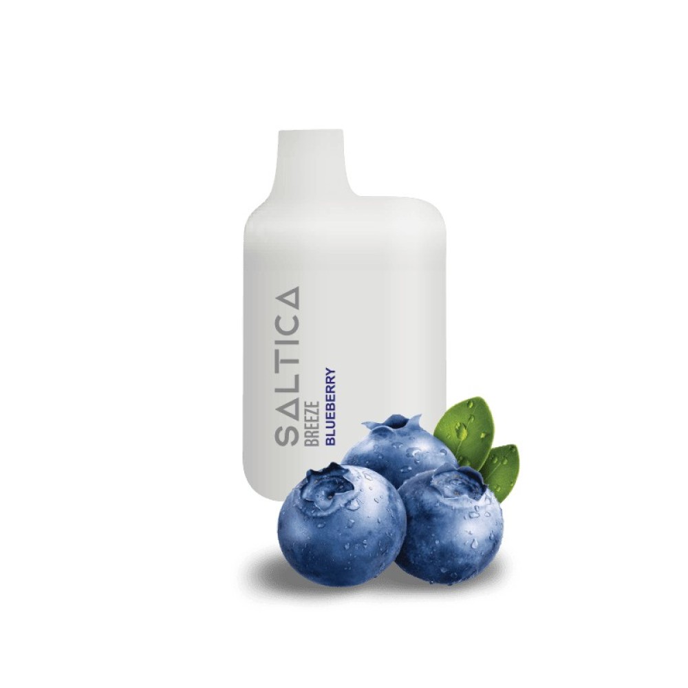 Saltica Breeze vape μιας χρήσης Blueberry 600 puffs 2ml 2%nic