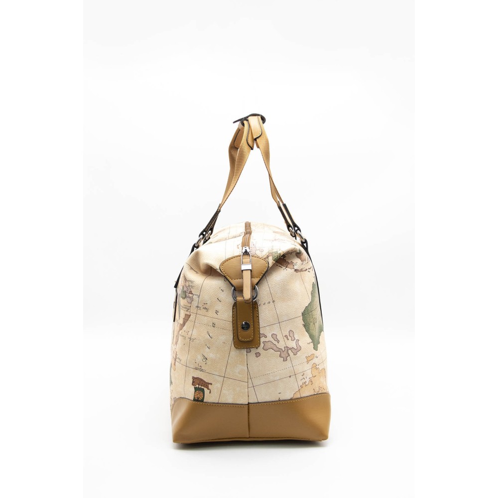 Silver Polo Γυναικεία τσάντα ταξιδιού μονής θήκης Camel Μπεζ Χακί