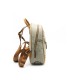 Silver Polo Χακί Γυναικείο Σακίδιο Πλάτης μονής θήκης με χρυσό αξεσουάρ