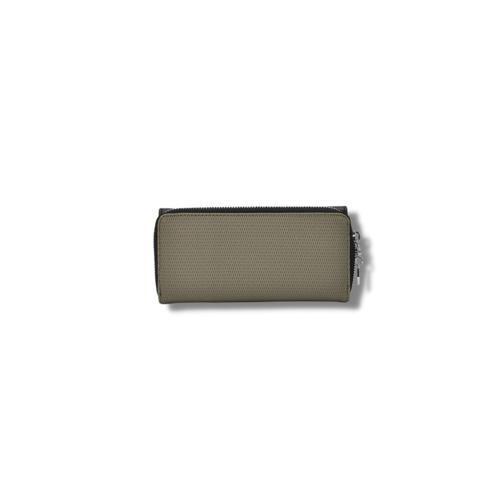 Silver Polo Χακί-Μαύρο Γυναικείο Πορτοφόλι & Θήκη Κάρτας με δύο θήκες