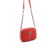 Silver Polo Κόκκινο Γυναικεία Τσάντα χιαστί μονής θήκης με λουράκι αλυσίδα