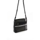 Silver Polo Μαύρη Γυναικεία τσάντα χιαστί/Messenger μονής θήκης