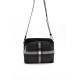 Silver Polo Μαύρη Γυναικεία τσάντα χιαστί/Messenger μονής θήκης