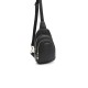Silver Polo Μαύρη Ματ Γυναικεία Τσάντα Freebag με δύο θήκες