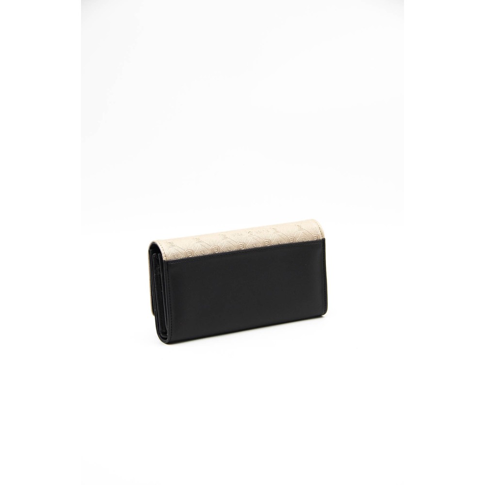 Silver Polo Nut - Μαύρο ανάγλυφο Γυναικείο Πορτοφόλι & Θήκη για κάρτες με χρυσό αξεσουάρ
