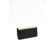 Silver Polo Nut - Μαύρο ανάγλυφο Γυναικείο Πορτοφόλι & Θήκη για κάρτες με χρυσό αξεσουάρ