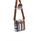 Silver Polo Mix Γυναικεία τσάντα χιαστί μονής θήκης με μικρό πορτοφόλι