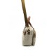 Silver Polo Μπεζ Γυναικεία Τσάντα χειρός μονής θήκης με μοτίβο ψάθας