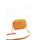 Silver Polo Πορτοκαλί Γυναικεία Τσάντα χιαστί μονής θήκης με λουράκι αλυσίδα