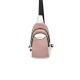 Silver Polo Ροζ-Λευκή Γυναικεία τσάντα Freebag με δύο θήκες
