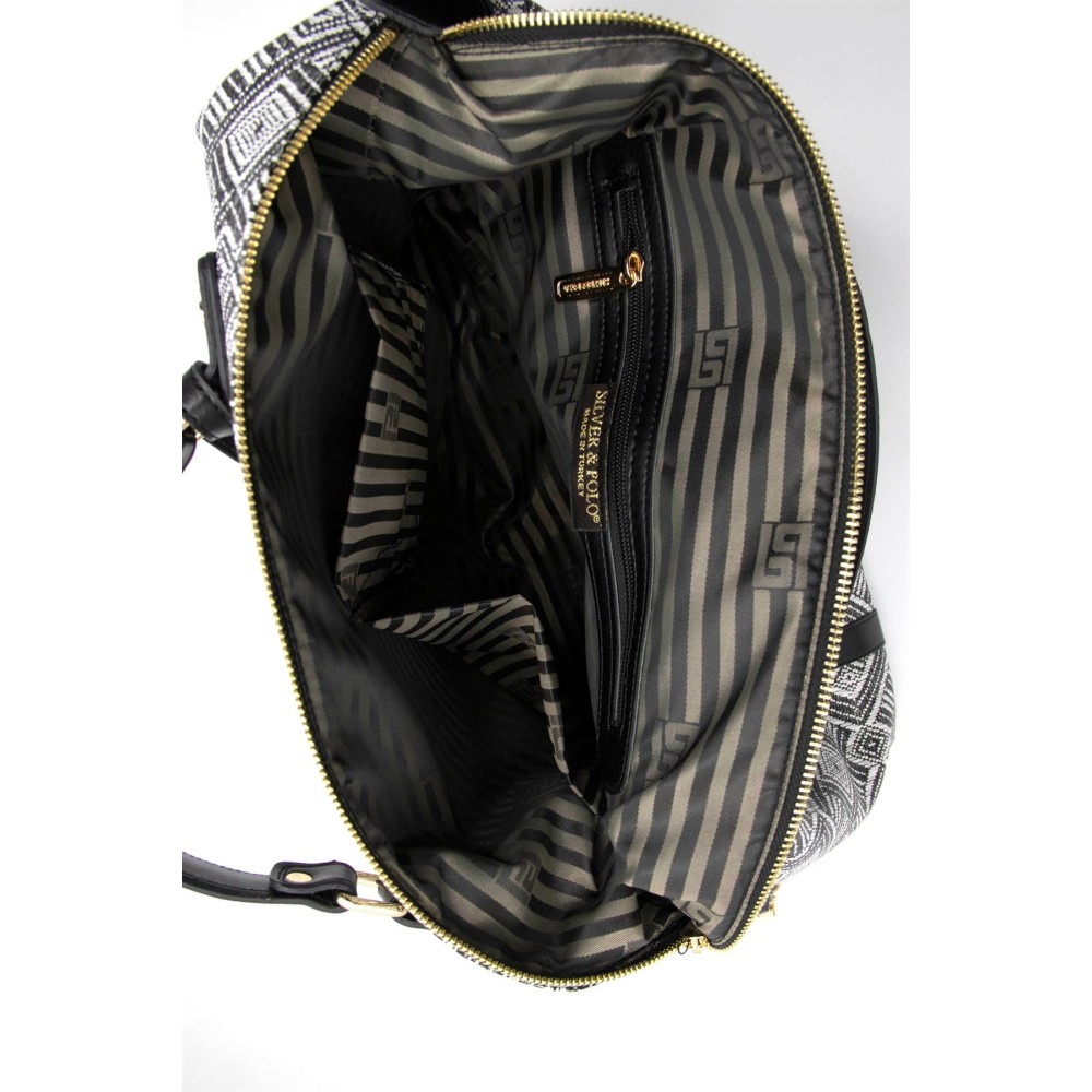 Silver Polo Σκούρο Μπεζ Γυναικεία τσάντα ταξιδιού χειρός μονής θήκης