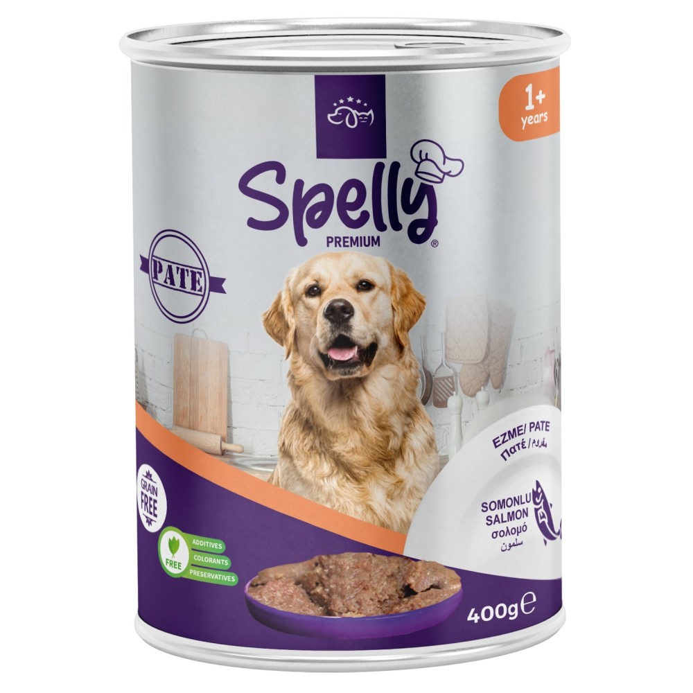 Spelly Premium Πατέ Σολομός για Ενήλικους Σκύλους 400gr