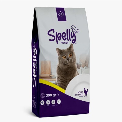 Spelly Premium Ξηρά Τροφή για Ενήλικες Γάτες με Κοτόπουλο 300gr Spelly Premium Ξηρά Τροφή για Ενήλικες Γάτες με Κοτόπουλο 300gr