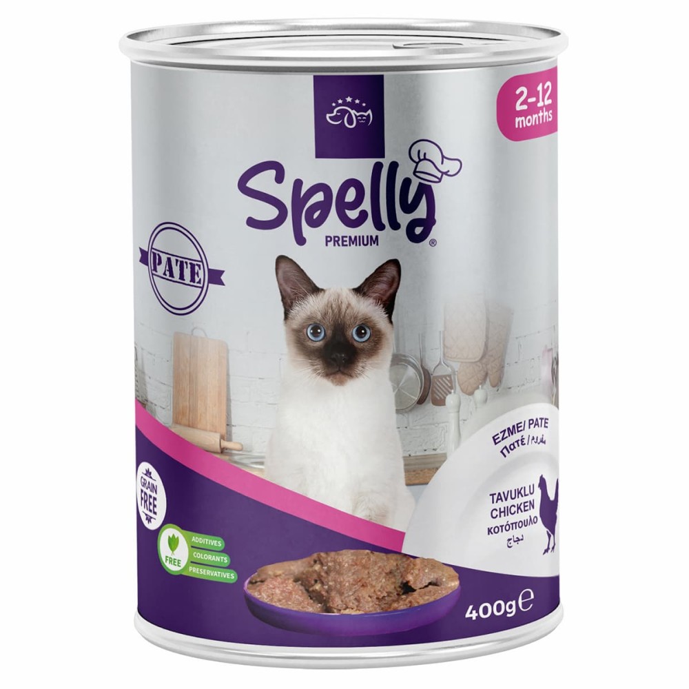 Spelly Premium Πατέ Κοτόπουλο  για Γατάκια 400gr