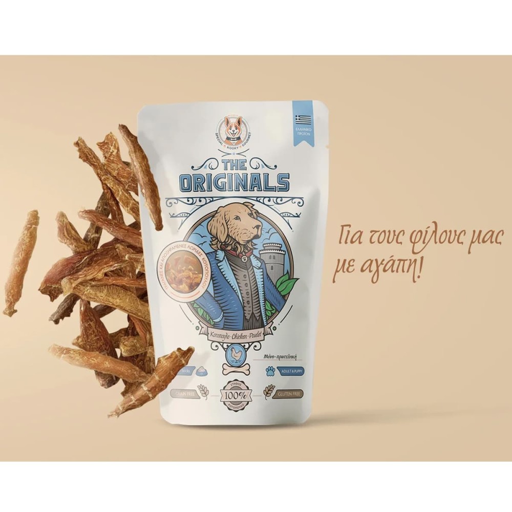 The Originals Grain Free 80gr Αποξηραμένες Λωρίδες για Ενήλικους Σκύλους και Κουτάβια με Κοτόπουλο The Originals Grain Free 80gr Αποξηραμένες Λωρίδες για Ενήλικους Σκύλους και Κουτάβια με Κοτόπουλο