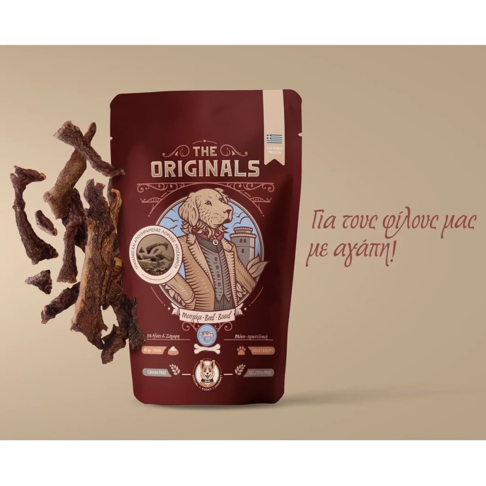The Originals Grain Free 80gr Αποξηραμένες Λωρίδες για Ενήλικους Σκύλους και Κουτάβια με Μοσχάρι The Originals Grain Free 80gr Αποξηραμένες Λωρίδες για Ενήλικους Σκύλους και Κουτάβια με Μοσχάρι