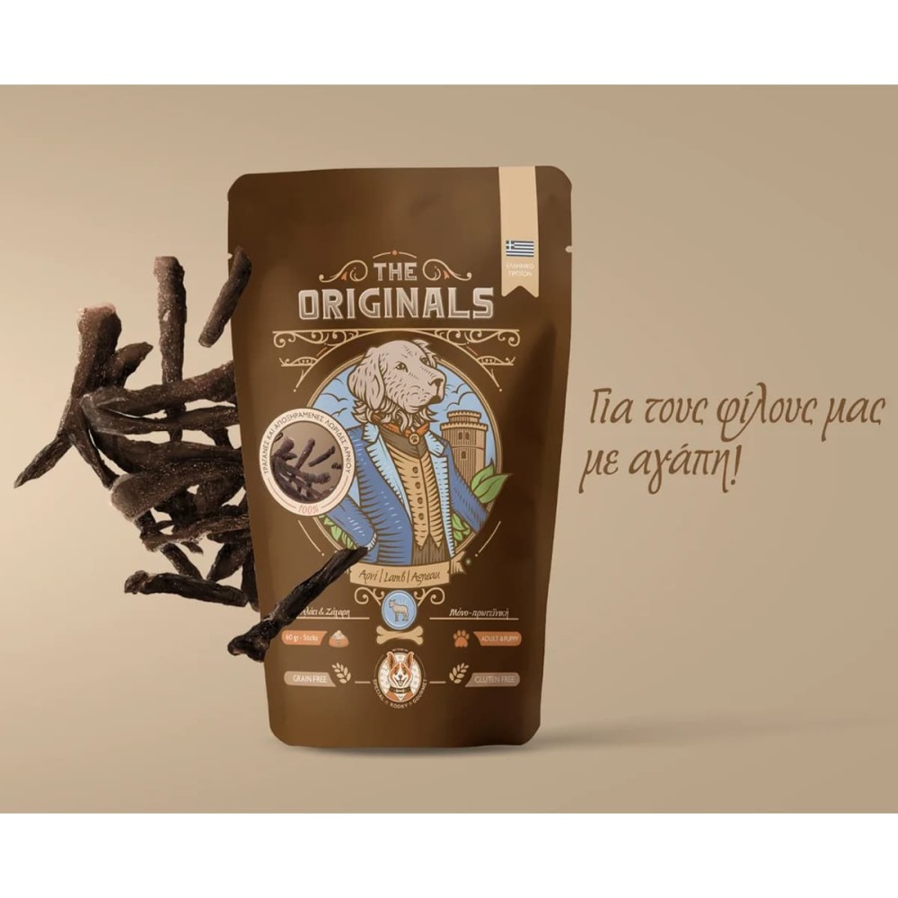 The Originals Grain Free 60gr Αποξηραμένες Λωρίδες για Ενήλικους Σκύλους και Κουτάβια με Αρνί The Originals Grain Free 60gr Αποξηραμένες Λωρίδες για Ενήλικους Σκύλους και Κουτάβια με Αρνί
