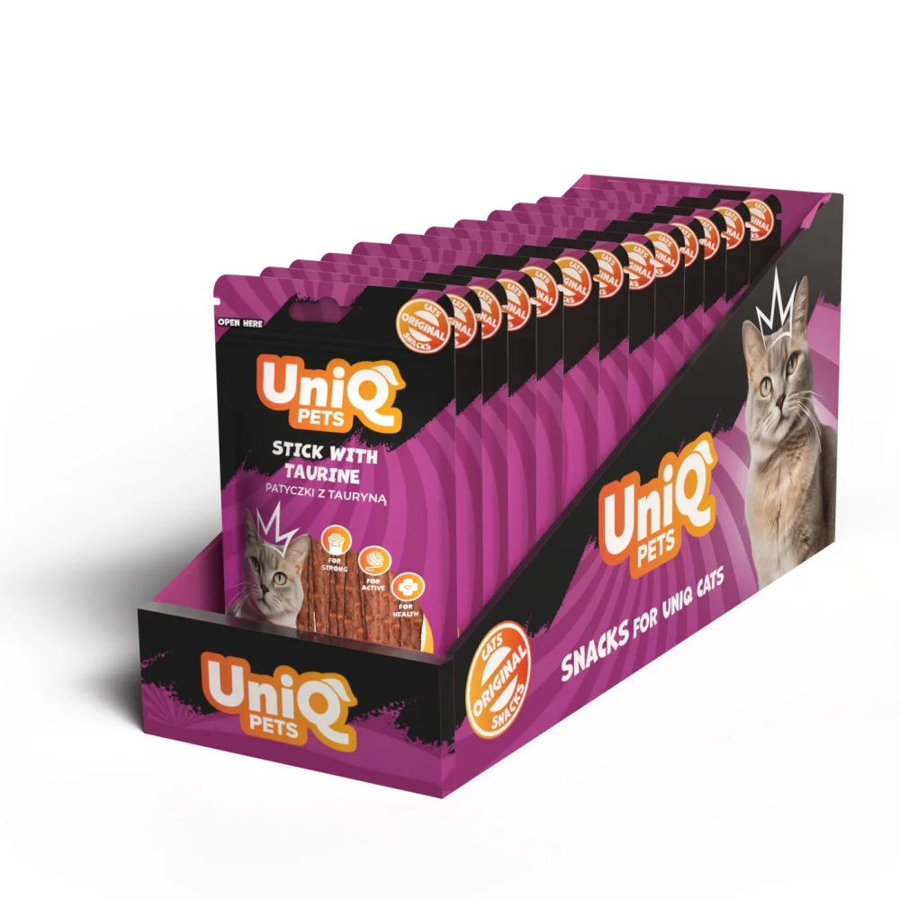 Uniq 50gr Λιχουδιά για Γάτες για Τριχόμπαλες Μαλακές Καρδιές με Κοτόπουλο