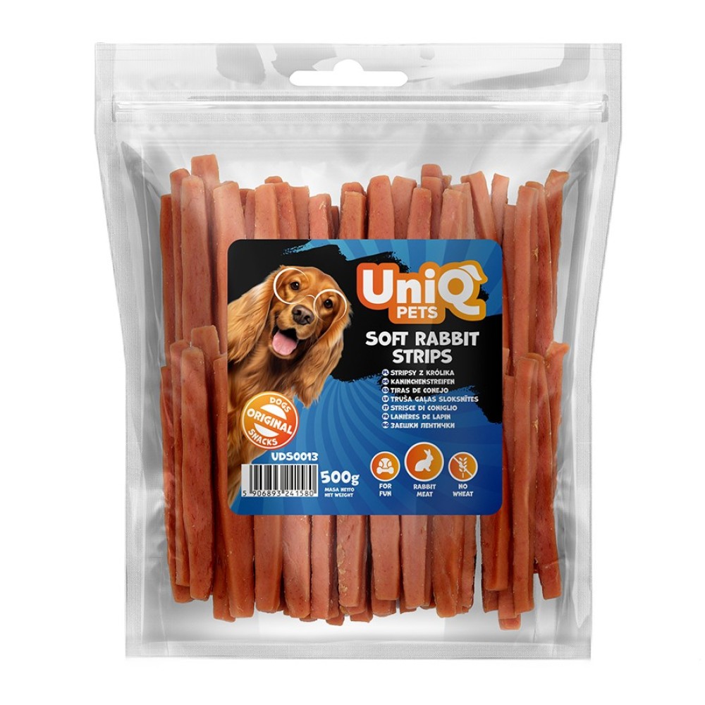 Uniq 500gr Λιχουδιά για Σκύλους Λωρίδες Κουνελιού Uniq 500gr Λιχουδιά για Σκύλους Λωρίδες Κουνελιού