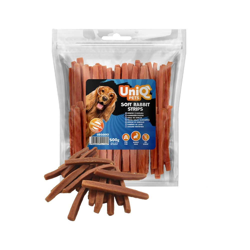 Uniq 500gr Λιχουδιά για Σκύλους Λωρίδες Κουνελιού Uniq 500gr Λιχουδιά για Σκύλους Λωρίδες Κουνελιού