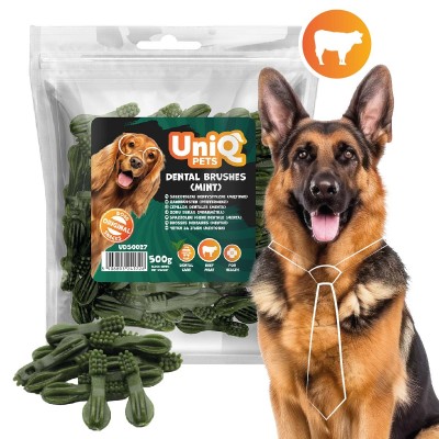 Uniq 500gr Λιχουδιά για Σκύλους Οδοντικές Βούρτσες  με Μέντα Uniq 500gr Λιχουδιά για Σκύλους Οδοντικές Βούρτσες  με Μέντα