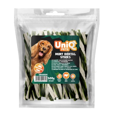 Uniq 500gr Λιχουδιά για Σκύλους Οδοντικά Στικς με Μέντα Uniq 500gr Λιχουδιά για Σκύλους Οδοντικά Στικς με Μέντα