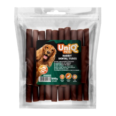 Uniq 500gr Λιχουδιά για Σκύλους Οδοντιατρικοί Σωλήνες με Κουνέλι Uniq 500gr Λιχουδιά για Σκύλους Οδοντιατρικοί Σωλήνες με Κουνέλι