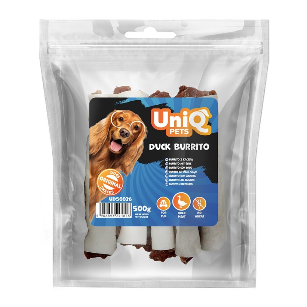 Uniq 500gr Λιχουδιά για Σκύλους Μπουρίτο Πάπιας Uniq 500gr Λιχουδιά για Σκύλους Μπουρίτο Πάπιας