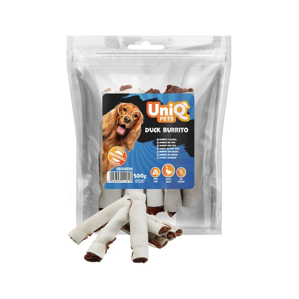 Uniq 500gr Λιχουδιά για Σκύλους Μπουρίτο Πάπιας Uniq 500gr Λιχουδιά για Σκύλους Μπουρίτο Πάπιας