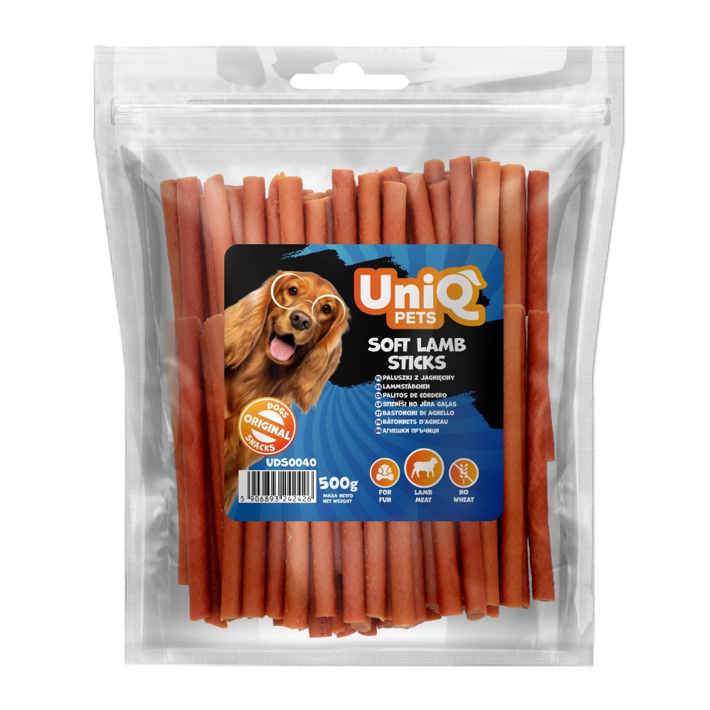 Uniq 500gr Λιχουδιά για Σκύλους Μαλακές Λωρίδες Αρνί Uniq 500gr Λιχουδιά για Σκύλους Μαλακές Λωρίδες Αρνί