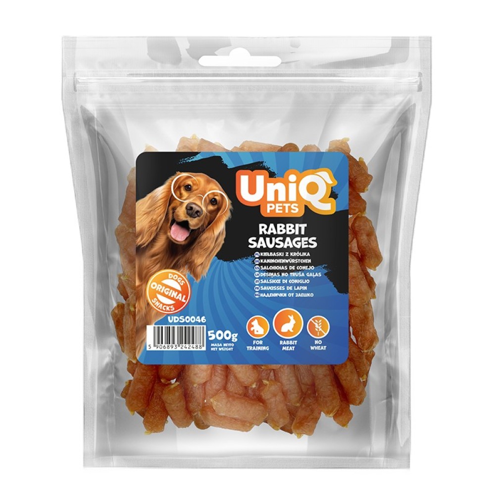 Uniq 500gr Λιχουδιά για Σκύλους Λουκάνικα με Κουνέλι Uniq 500gr Λιχουδιά για Σκύλους Λουκάνικα με Κουνέλι