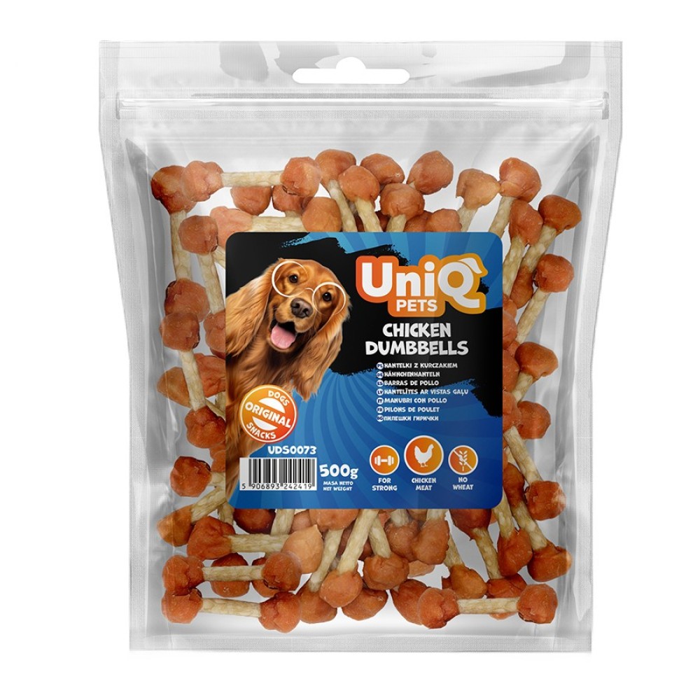 Uniq 500gr Λιχουδιά για Σκύλους "Σχήμα Αλτήρα" με Κοτόπουλο Uniq 500gr Λιχουδιά για Σκύλους "Σχήμα Αλτήρα" με Κοτόπουλο