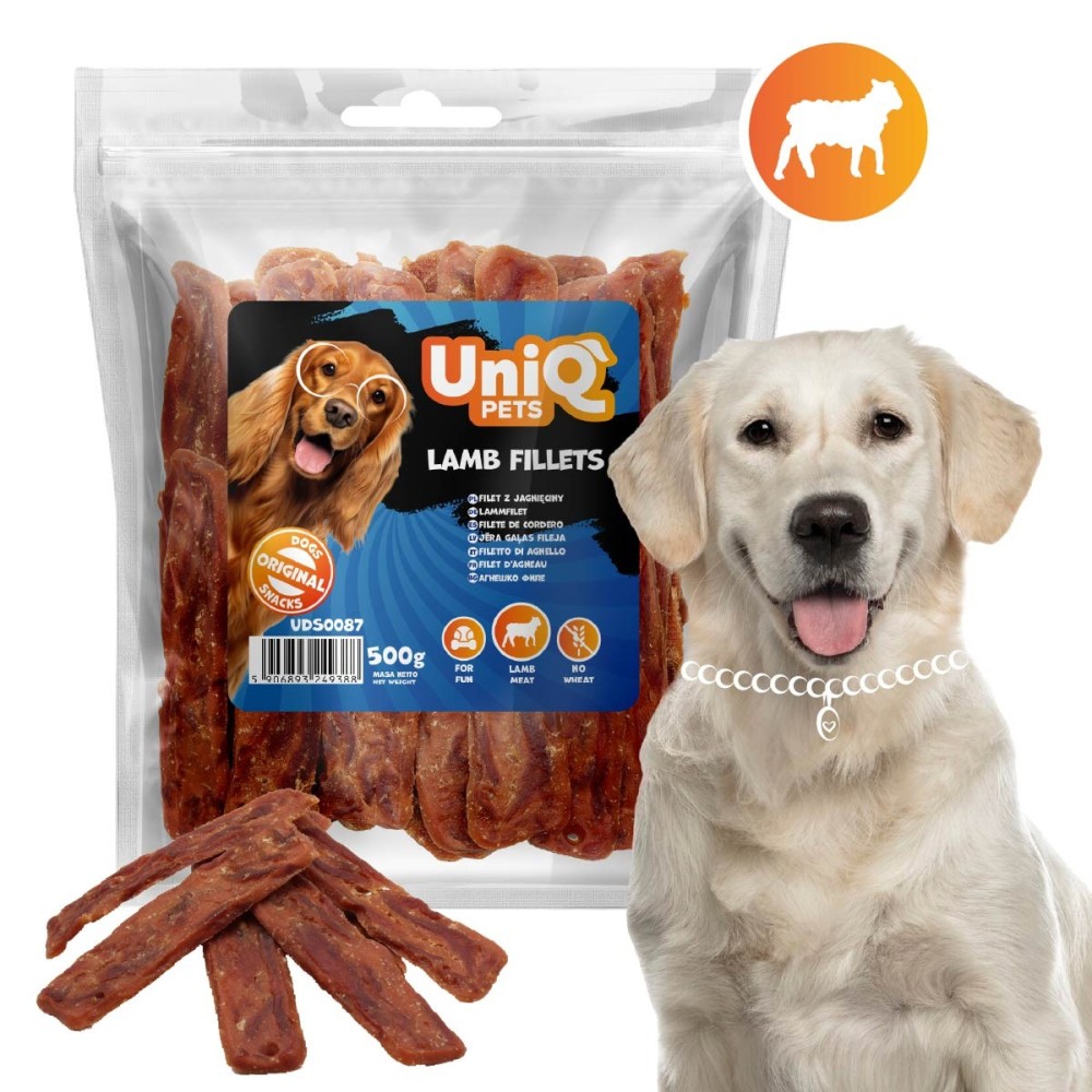 Uniq 500gr Λιχουδιά για Σκύλους Φιλέτα Αρνιού Uniq 500gr Λιχουδιά για Σκύλους Φιλέτα Αρνιού