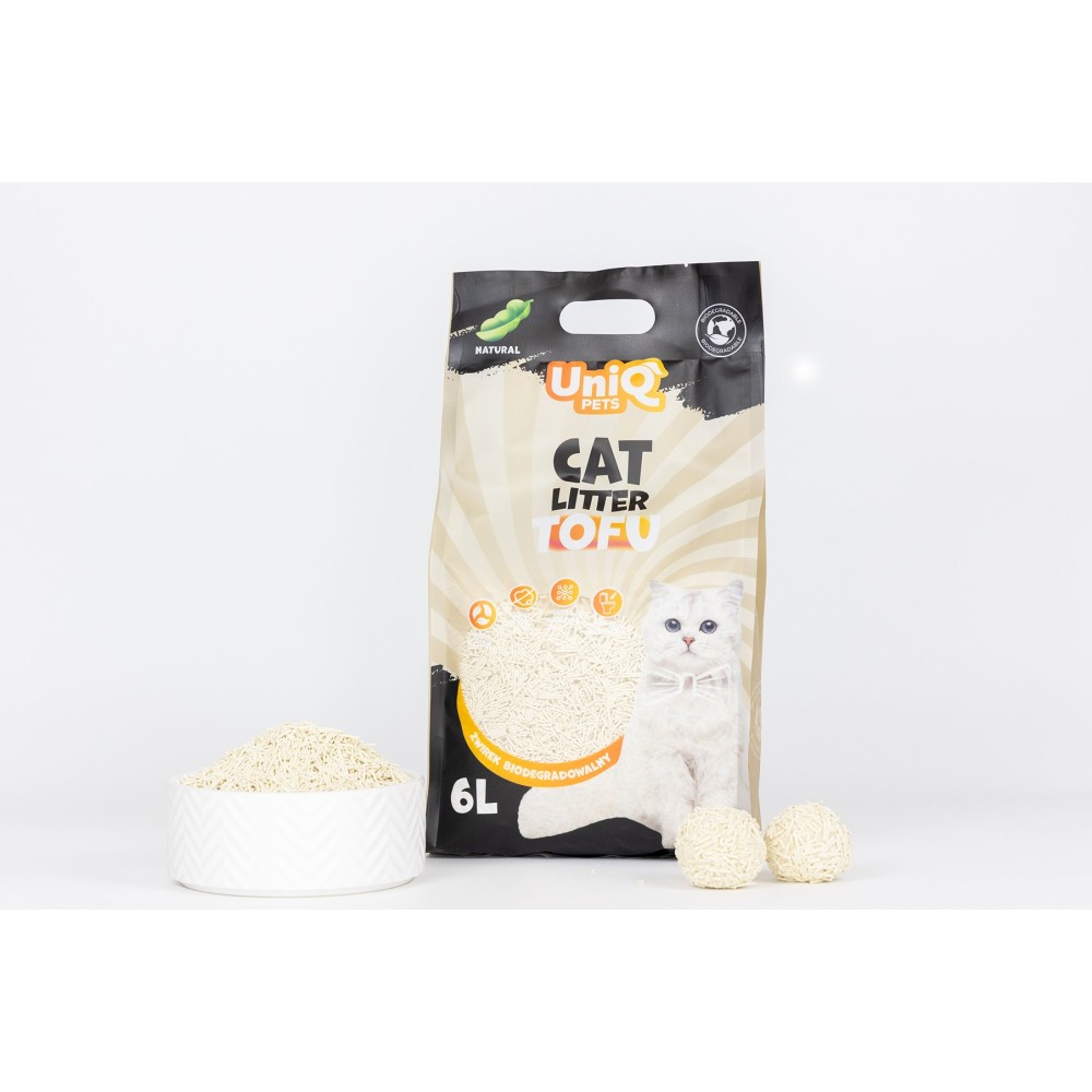 Uniq Βιοδιασπώμενο τόφου 6Lt Άμμος Γάτας Natural Uniq Βιοδιασπώμενο τόφου 6Lt Άμμος Γάτας Natural