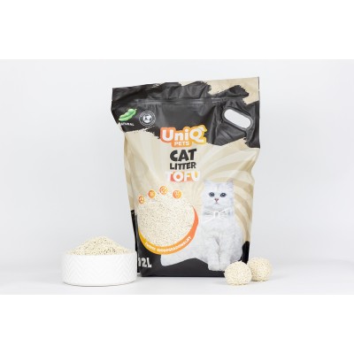 Uniq Βιοδιασπώμενο τόφου 12Lt Άμμος Γάτας Natural