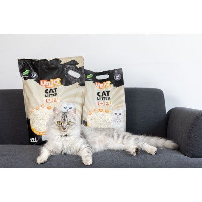 Uniq Βιοδιασπώμενο τόφου 12Lt Άμμος Γάτας Natural