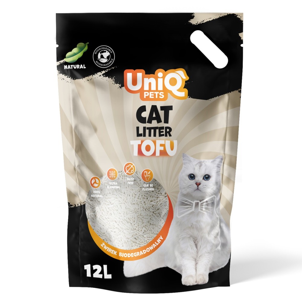Uniq Βιοδιασπώμενο τόφου 12Lt Άμμος Γάτας Natural Uniq Βιοδιασπώμενο τόφου 12Lt Άμμος Γάτας Natural