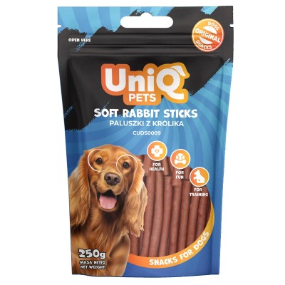 Uniq 250gr Λιχουδιά για Σκύλους Μαλακά Στικς με Κουνέλι Uniq 250gr Λιχουδιά για Σκύλους Μαλακά Στικς με Κουνέλι